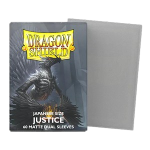 Dragon Shield Sleeves – Japanese size – Matte Dual – Justice (60 Sleeves)
